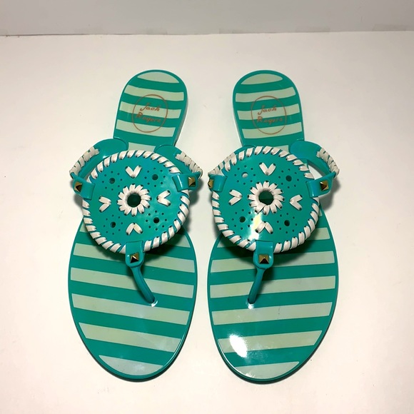 Jack Rogers ‘Georgica’ Jelly Thong Sandals NWOT - Picture 2 of 4